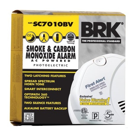 First Alert Brk 120V ACDC Smoke Alarm SC7010BV